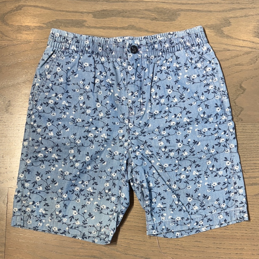 Janie and Jack Blue Floral Kids Shorts